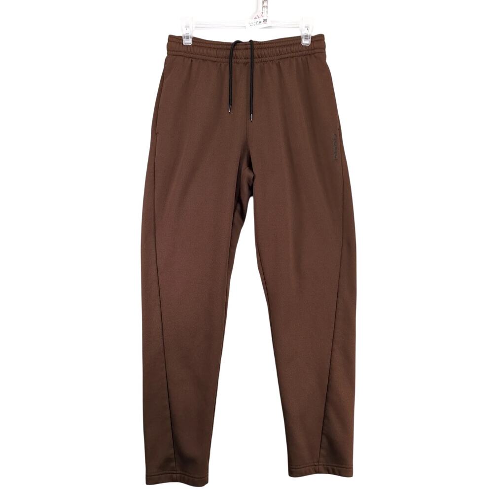 Head Brown Fleece Lined‎ Sweatpants Men's M Elastic Waist Pockets Athletic Pants